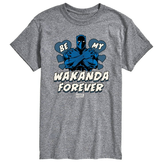 Marvel Black Panther - Valentine Be My Wakanda Forever - Men's Short Sleeve Graphic T-Shirt