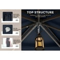 thumbnail image 5 of MASTERCANOPY 10 x 12ft Patio Gazebo with Double Roof and Mesh Walls, Navy Blue, 5 of 8