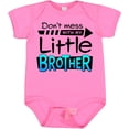 thumbnail image 3 of Inktastic Don't Mess with my Little Brother Boys or Girls Baby Bodysuit, 3 of 5