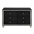 thumbnail image 4 of Better Home Products Monica Velvet Upholstered Double Dresser in Black, 4 of 4