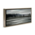 thumbnail image 3 of Stupell Industries Grey Nature Landscape Landscape Painting Brown Floater Framed Canvas Art Print Wall Art, 31 x 14, 3 of 9