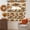 Green, Sage Green, Copper, Taupe, variant on Fall Swag Curtains for Living Room/Bedroom Windows, Farmhouse Country Orange Green Pine Trees Kitchen Curtains and Valances Set 36 Inch Length, Light Filtering Swags Valance Curtain Panels