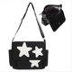 thumbnail image 5 of Bolso de Mensajero para Mujer Diseño de Estrella Bolso de Mensajero Ajustable con Bolsillos Laterales Bolsos de Hombro con Cremallera Negro, 5 of 5