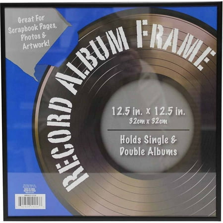 12x12 Metal Record Frame, Black