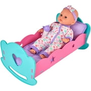 My Sweet Love 12" Baby Doll & Rocking Crib with Sound, Designed for Ages 3 and Up