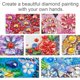 thumbnail image 2 of Último modelo de pintura de diamantes irregulares: temática floral, set de decoración para el hogar con diamantes 5D (20 x 20 cm)., 2 of 2