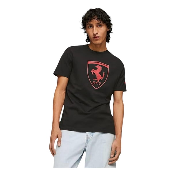 Playera Puma Hombre Scuderia Ferrari Race Big Shield Negro negro L