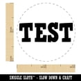 thumbnail image 2 of Test Fun Text Self-Inking Rubber Stamp Ink Stamper - Red Ink - Mini 1/2 Inch, 2 of 7