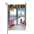 thumbnail image 1 of ABPHQTO Alféizar de la ventana de Navidad Snowy Home Outdoor Garden Flag House Banner 70x100 cm, 1 of 1