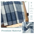 thumbnail image 5 of DriftAway Buffalo Plaid Check Curtains Woven Plaid Pattern Lined Blackout Thermal Insulated Window Curtain Grommet 2 Layers 2 Panels 52 Inch by 84 Inch Navy Blue, 5 of 5