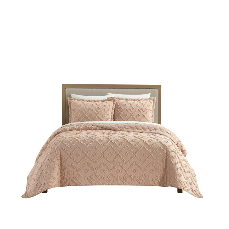 Chic Home Kade 3-Piece Jacquard Cotton Quilt Set, King