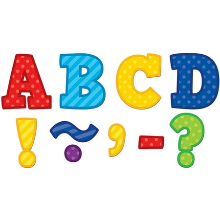 PLAYFUL PATTERNS BOLD BLOCK 3 MAGNETIC LETTERS