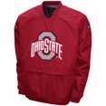 thumbnail image 2 of Men's Franchise Club Scarlet Ohio State Buckeyes Big Logo Windshell V-Neck Pullover Jacket, 2 of 3