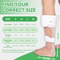 thumbnail image 3 of Orthomen AFO Ankle Foot Splint Drop Foot Brace, XL-Left, 3 of 7