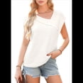 thumbnail image 1 of Blusas Elegantes e Informales de Corta para Mujer, Blancas, Talla M, 1 of 8