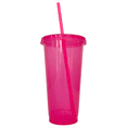 thumbnail image 4 of 15 vasos glitter con tapa y popote 710 mL reusables, 4 of 6