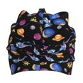 thumbnail image 3 of Honeii Whales In Space Print Kids Knit Beanie Watch Hat ,Knit Cap for Boys and Girls, 3 of 7