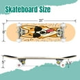 thumbnail image 2 of 31'' Complete Skateboard 7 Layer Canadian Maple Double Kick Deck Skateboards cool dog Corgi sunglasses stuck out his tongue Skate Board for Beginner Adult Gifts, 2 of 5