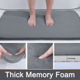 thumbnail image 2 of Olanly Memory Foam Bath Mat Anti-Slip Shower Carpet Soft Foot Pad Decoration Floor Protector Absorbent Quick Dry Bathroom Rug heqiyong LED, 2 of 2