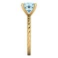 thumbnail image 3 of 2 ct Round Cut Natural Swiss Blue Topaz Solitaire Engagement Ring for Women in 18K Yellow Gold, 3 of 5