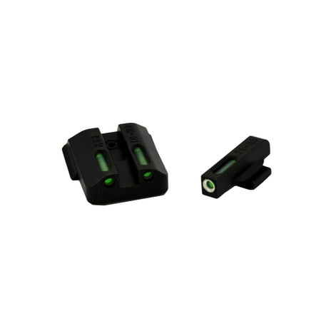 Truglo TG13RS3A Brite-Site TFX Day/Night Sights Ruger American Tritium/Fiber Optic Green w/White Outline Front Green Rear
