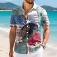 thumbnail image 4 of Yindaity July 4th Shirts for Men Vintage Old American Flag Patriotic 1776 We The People USA T-Shirt(Grey,L), 4 of 6