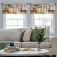 thumbnail image 5 of LALILO Kitchen Curtain Valance World Best With Hot Air Rod Pocket Window Curtain 52"x 18" Set of 2, 5 of 7