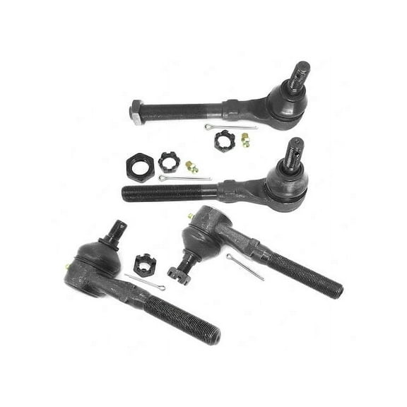 Tie Rod End Kit - 4 Piece - Inner and Outer - Compatible with 1997 - 2003 Ford F-150 4WD 1998 1999 2000 2001 2002