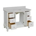 thumbnail image 5 of Bella 48" Bathroom Vanity with White Cabinet and Quartz Top, 5 of 6