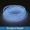 thumbnail image 4 of Cinta de luz LED EL de 4m Unique Bargains, cable de luz brillante para iluminación interior de coches, tira flexible de luz neón para decoración de coches USB (5v) blanca, 4 of 7