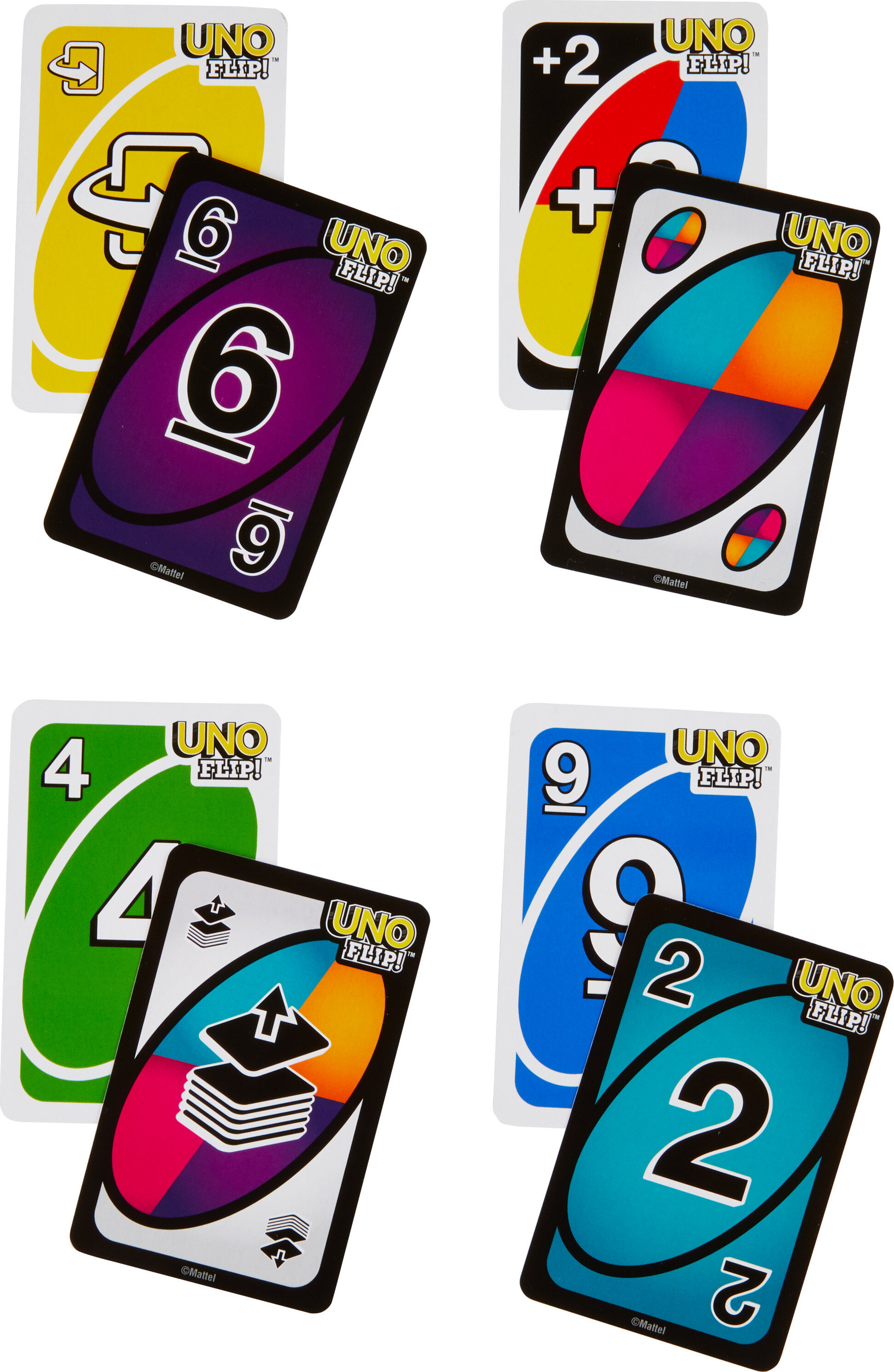 UNO Flip! Card Game for Kids, Adults & Family Night with Double-Sided Cards, Light & Dark - image 4 of 7
