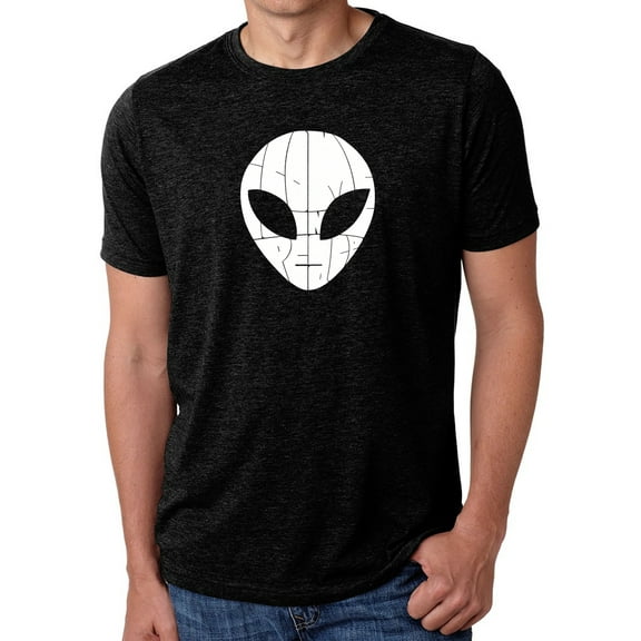 LA Pop Art Men's Premium Blend Word Art T-shirt - I COME IN PEACE