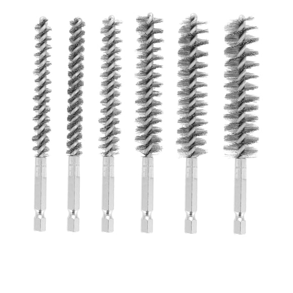 6 Pcs Wire Brushes for Drill,Stainless Steel Small Wire Brush in Different Sizes,for Cleaning,Cleaning Wire Brush Set
