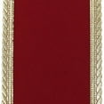 thumbnail image 3 of HOMEFORD Christmas Velvet Metallic Scalloped Edge Wired Ribbon, 2-1/2-inch, 10-yard, Dark Red/Gold, 3 of 3