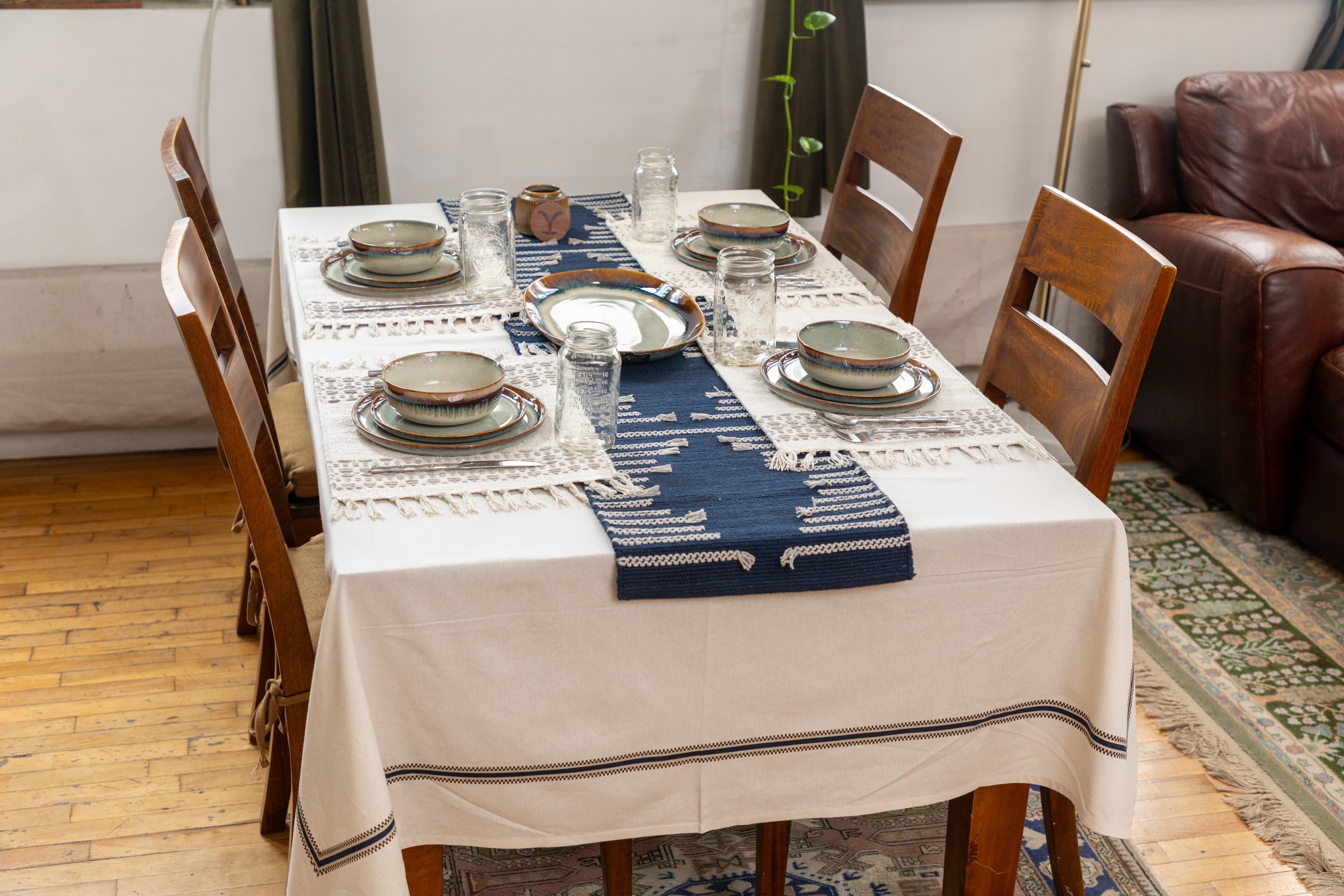 Yellowstone Rectangle Tablecloth 102", Kayce Collection