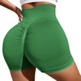 thumbnail image 2 of Womens High Waisted Butt Lifting Athletic Shorts Seamless Ruched Back Smoothing Exercise Short Legging for Women, 2 of 5