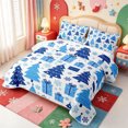 thumbnail image 3 of Manfei Whimsical Animals Twin Quilt Set,Merry Xmas Twin Coverlet Set,2pcs,1 Bedspread and 1 Pillowcase, 3 of 7
