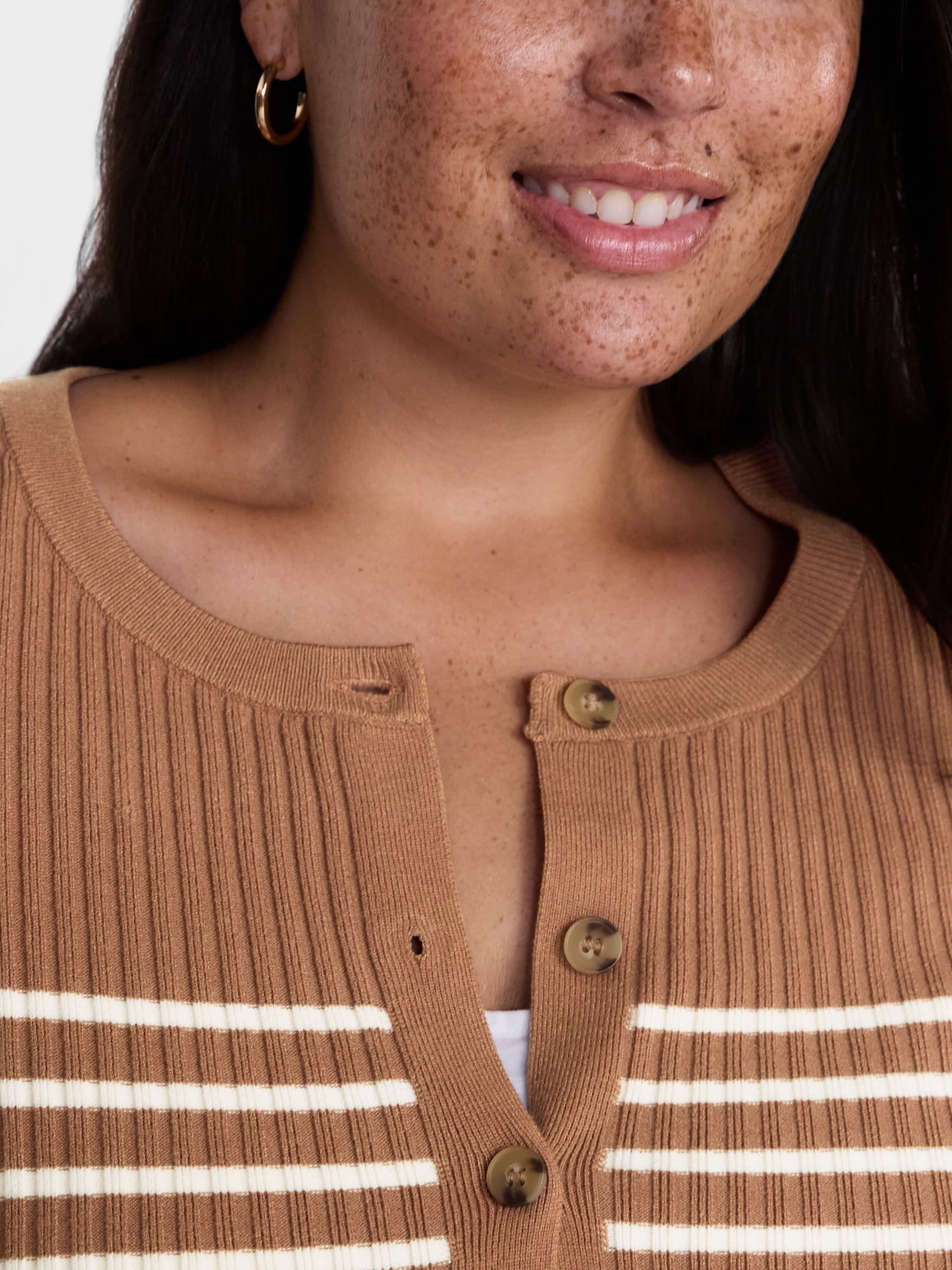 Terra & Sky Women's Plus Cardigan with Long Sleeves, Lightweight, Sizes 0X-5X