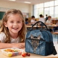 thumbnail image 4 of Kuiaobaty French Bulldog Print Backpack Set with Pencil Case for Teens Girls Paw Print Backpack and Lunch Bag Set Large Capacity Bookbag with Lunch Box for School Travel Picnic, 4 of 7