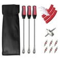 thumbnail image 2 of Qaailabf Motorcycle Tire Lever Tool Set with Non-Slip Handles, Rim Protectors, Steel Construction, Includes Carrying Case, 3 Tire Spoons, 3 Protectors, Fits Motorcycles & Bicycles, 2 of 10