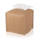 thumbnail image 1 of Titular de tejido de cuero PU Estuche de tejido facial cuadrado Dispensador organizador de papel facial para baño MFZFUKR BST3018169-4, 1 of 5