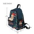 thumbnail image 3 of FORMRS School Backpack with Front Zippered Pocket 12" Student Travel Daypack, Blue Christmas Santa, 3 of 6