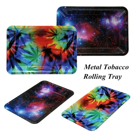 Metal Cigarette Tobacco Rolling Tray Prime Smoking Holder 7X 4.9