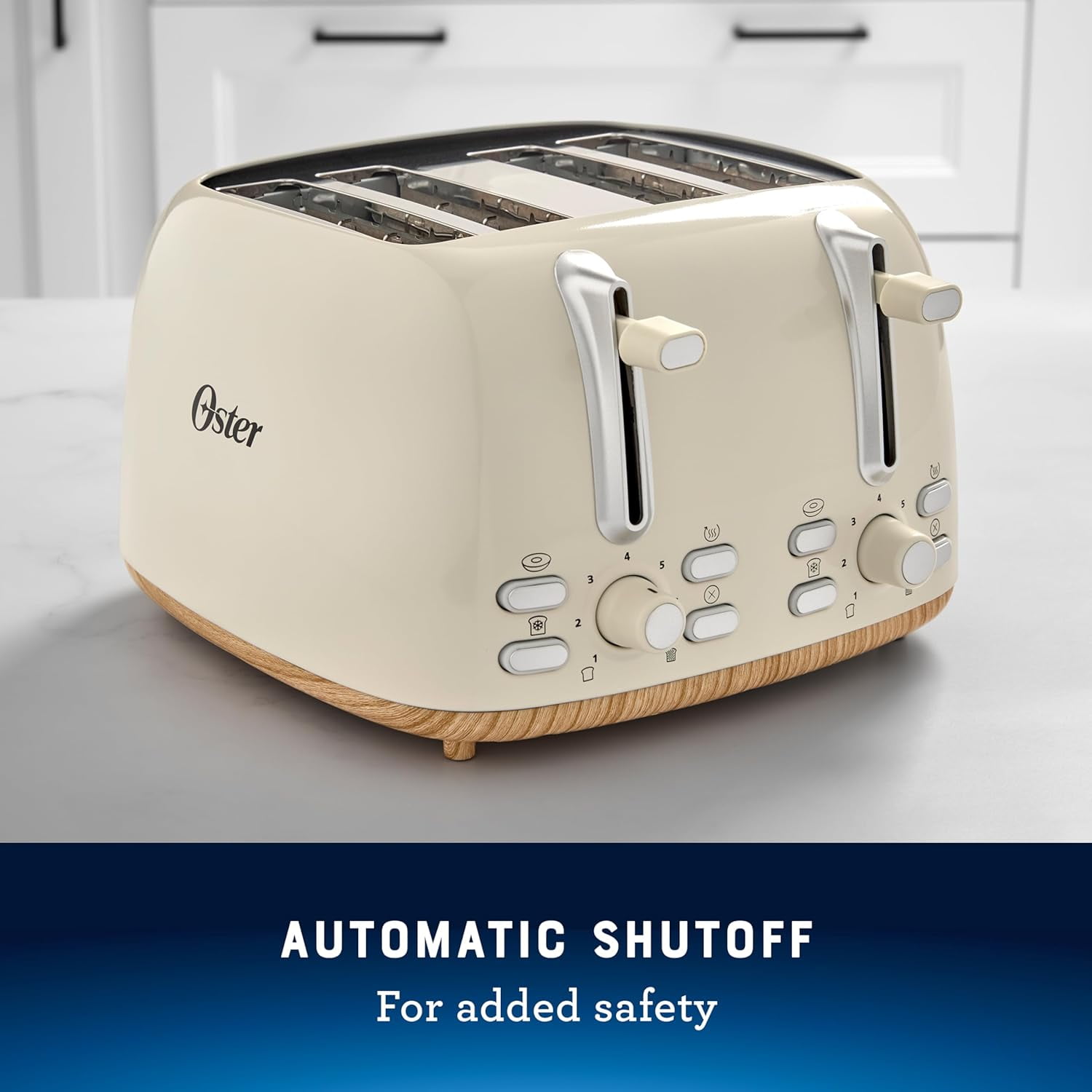 4-Slice Toaster with Extra Wide Slots, Bagel Toaster, Oat Milk