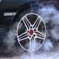 thumbnail image 2 of Unique Bargains 4pcs 50mm Wheel Center Hub Cap Sticker Emblem Badge Carbon Fiber Pattern for Car, 2 of 6