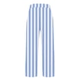 thumbnail image 5 of Summer Cotton Linen Pants for Women Casual Boho Gradient Print Pants 2026 Vacation Wide Leg Stripe Lounge Pant, 5 of 6