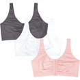 thumbnail image 1 of SHAR (3 Pack) Women's Front Closure Sports Bra, 1 of 5