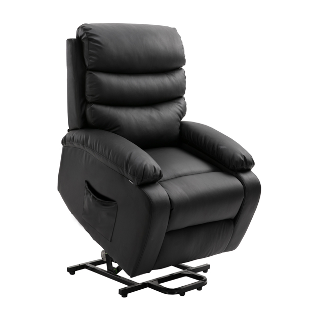 Homegear PU Leather Power Lift Electric Recliner Chair with Massage