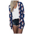 thumbnail image 4 of Mode Femmes Noël en Vrac Cardigan Manches Longues Automne Blouse, 4 of 7