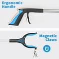 thumbnail image 5 of KEKOY Foldable 32" Reacher Grabber Tool, Heavy Duty Picker Grabber, Reaching Assist Pick up Tool, Blue, 5 of 8